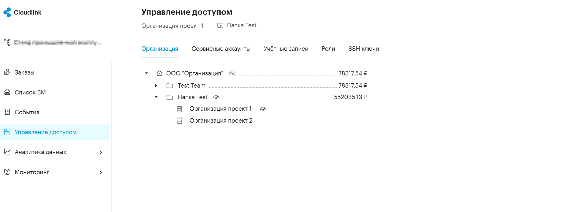portal accounts organization