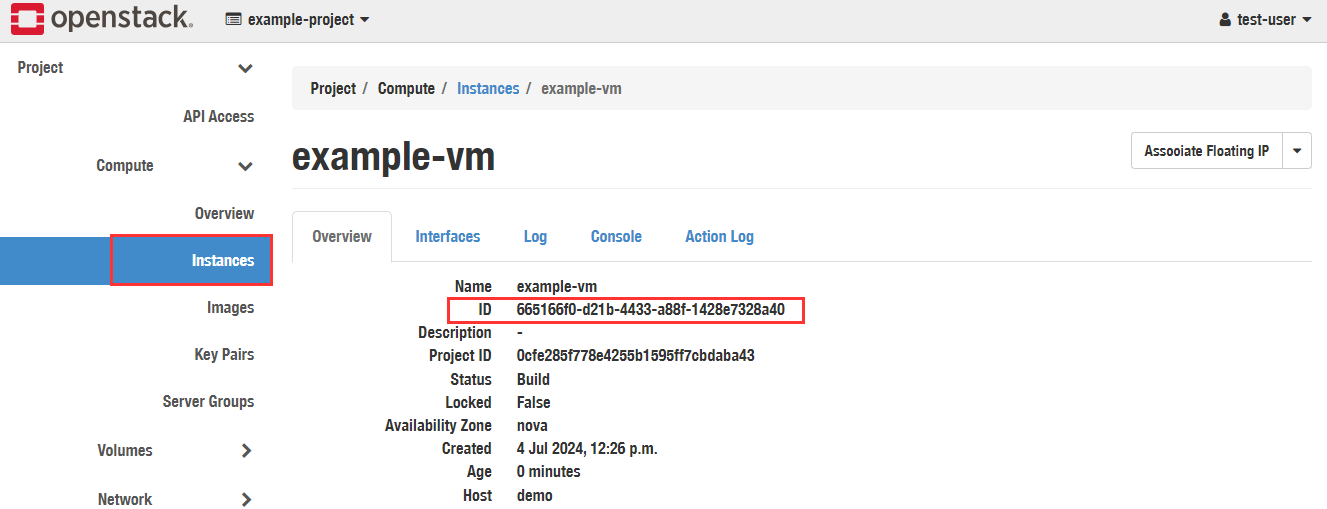 openstack id