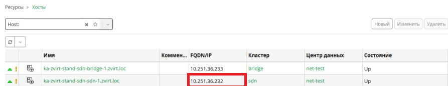 sdn zvirt params 3