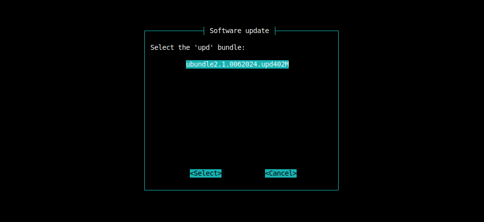 Раздел Software Update