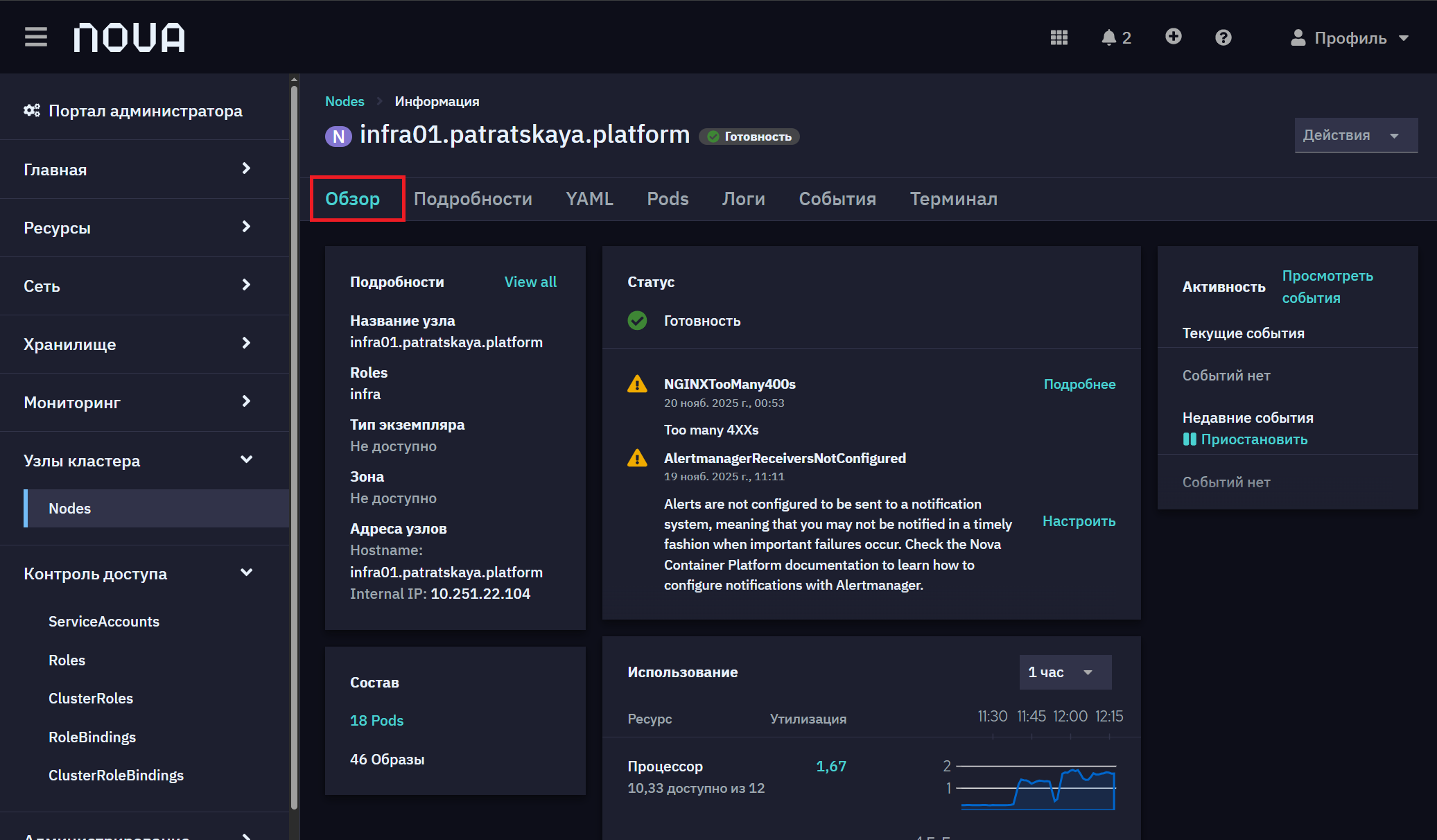 nodes details