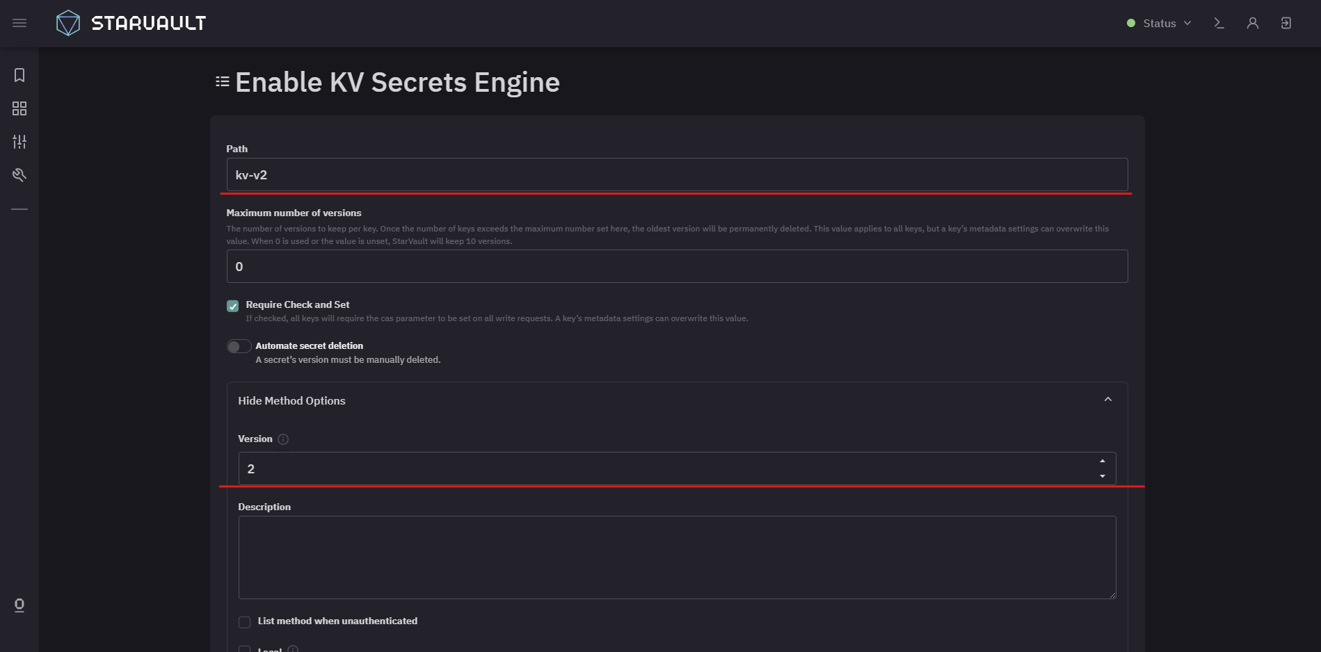 enable kv engine v2