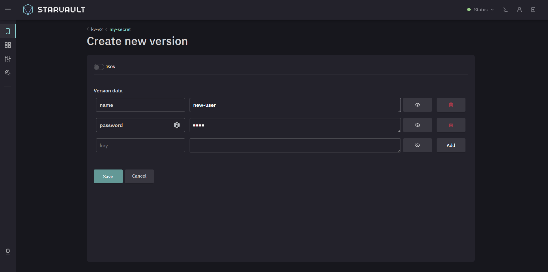 kv2 new version secret 2