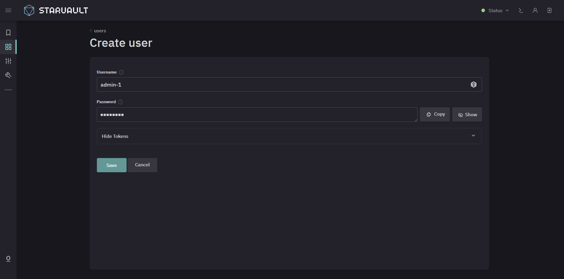 create user ui