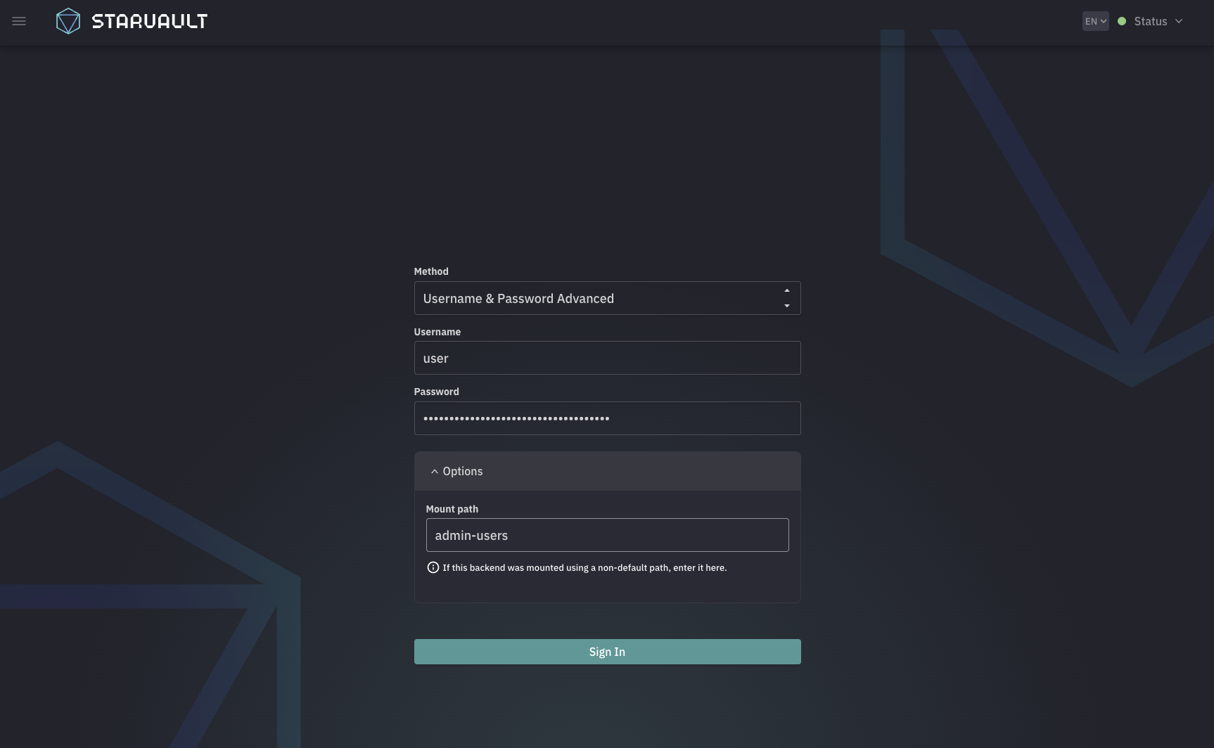 userpass advanced auth ui 2