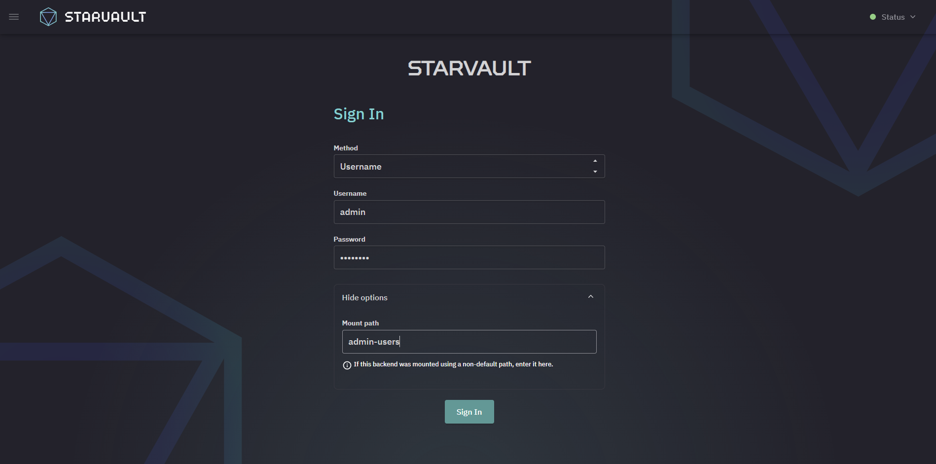 userpass auth ui 2