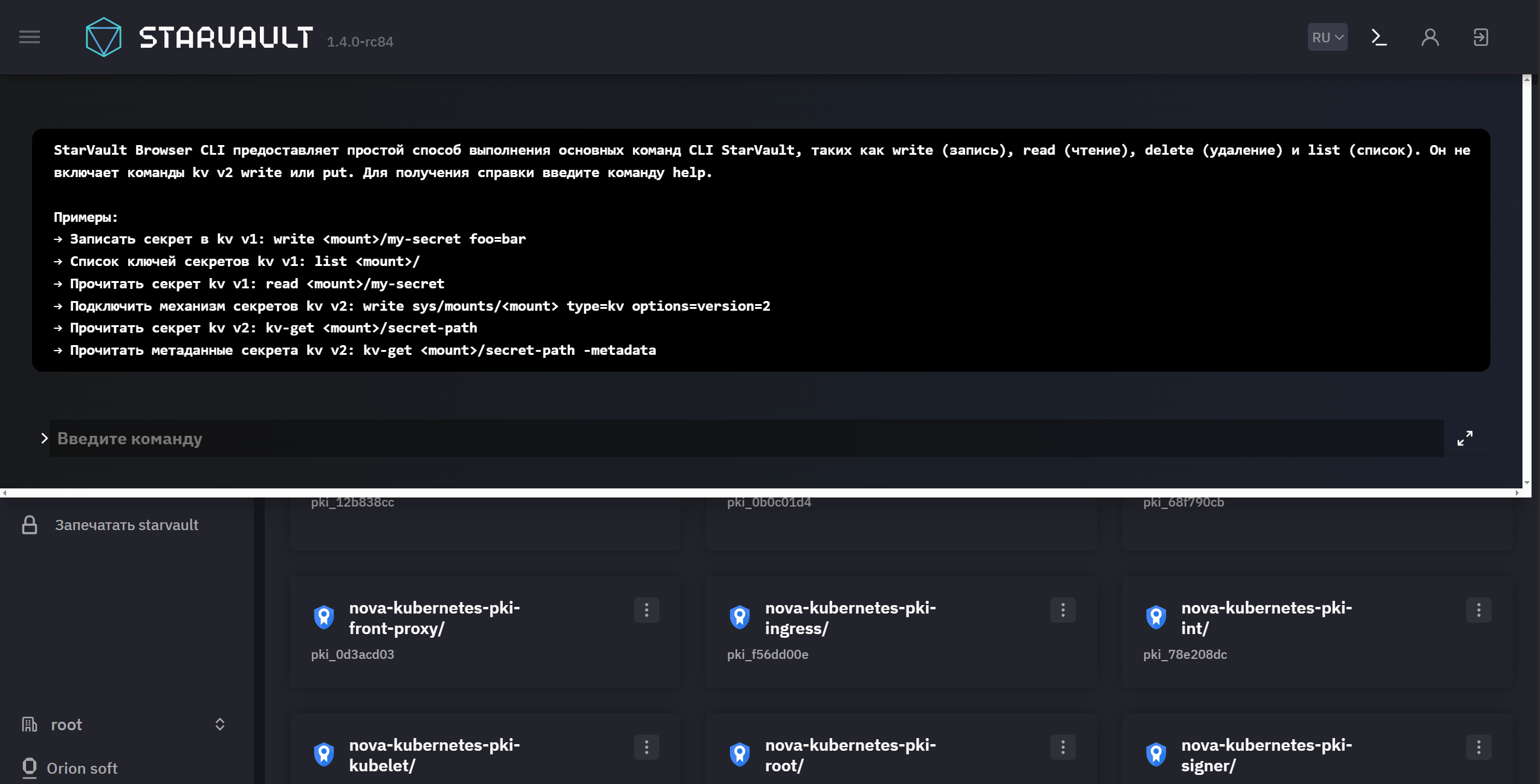05 cli panel
