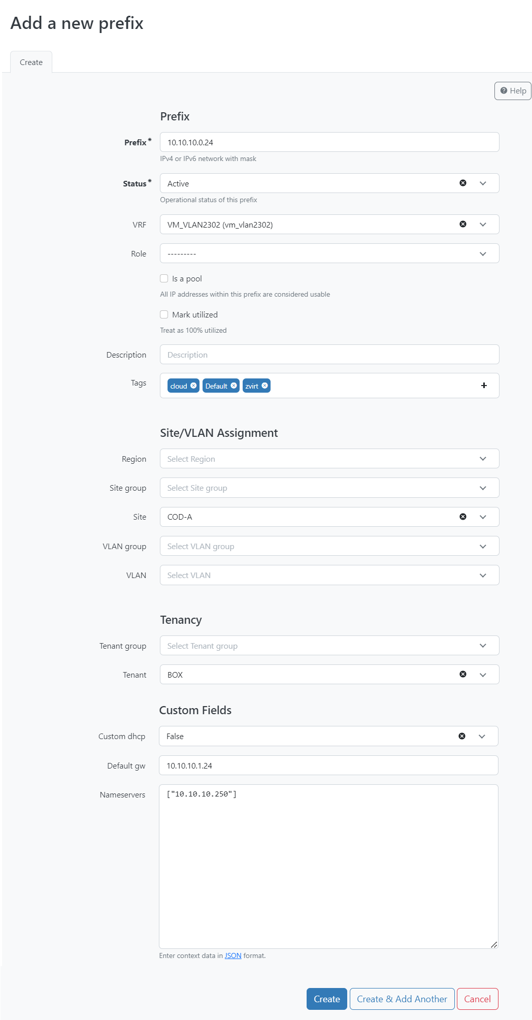 add prefix