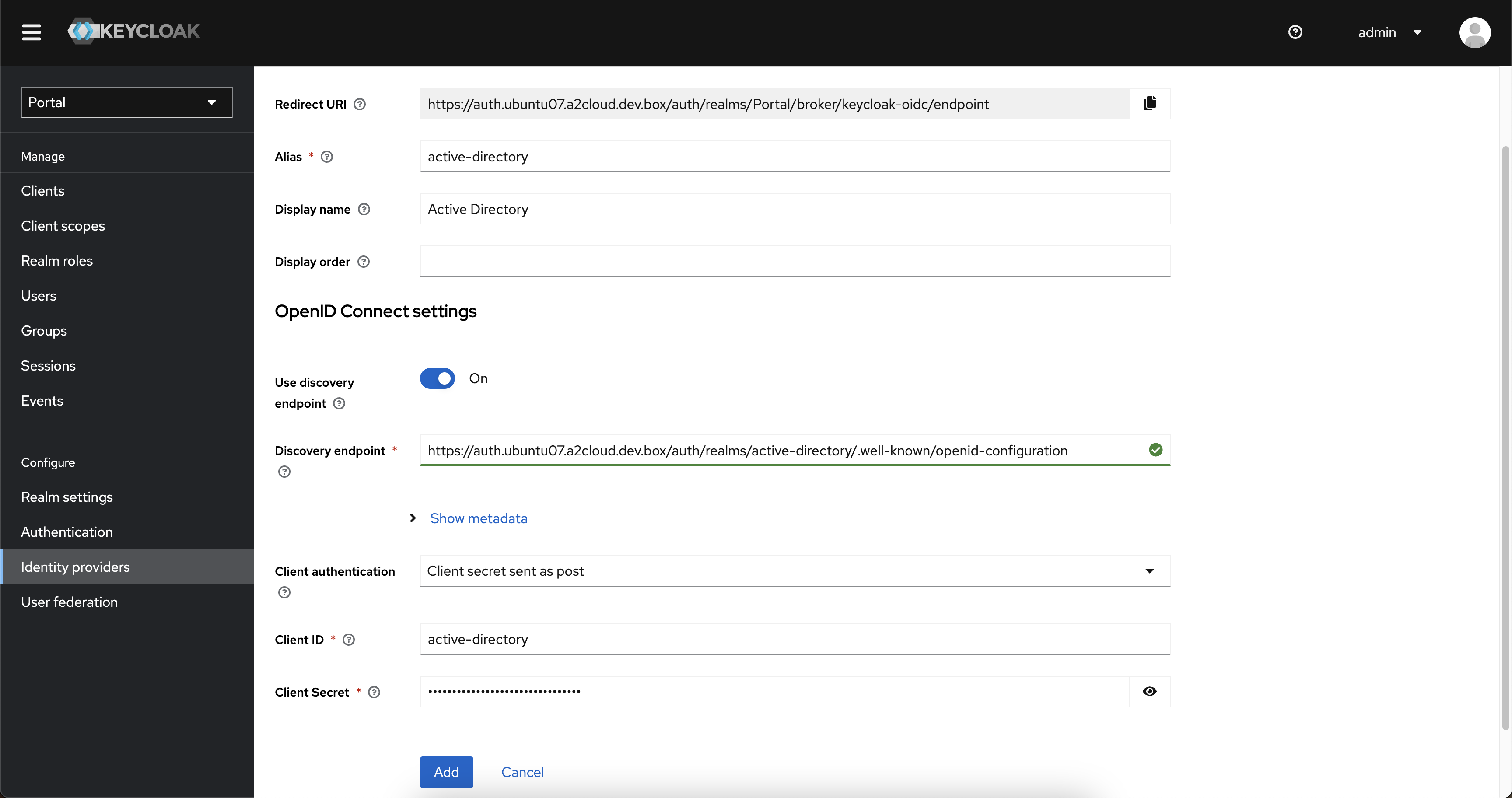 portal client