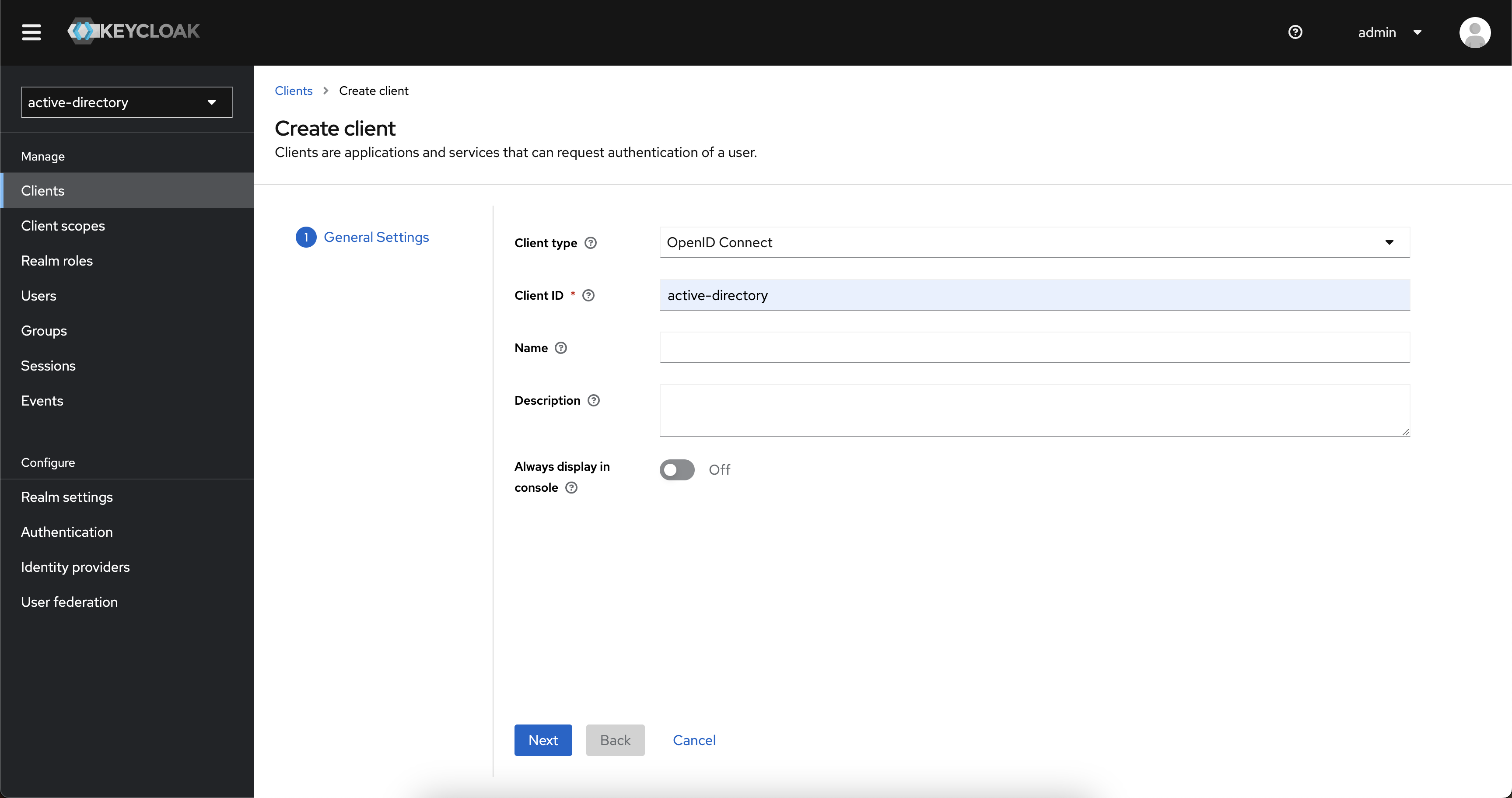 realm client 1