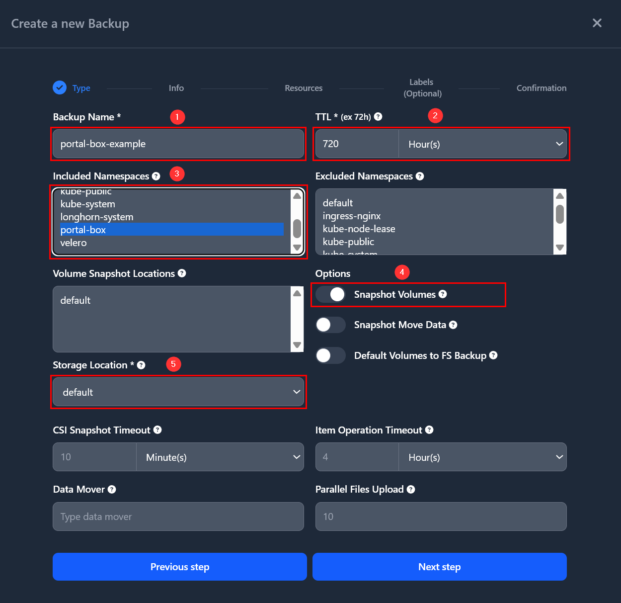 velero restore backup 2