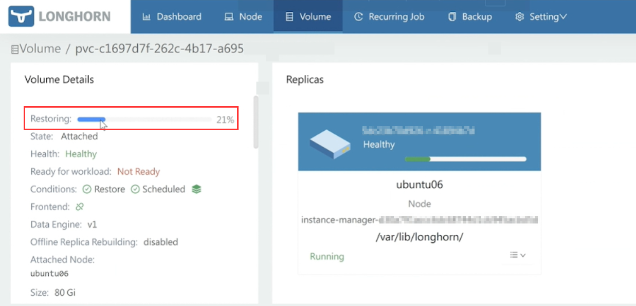volume proccess backup 2