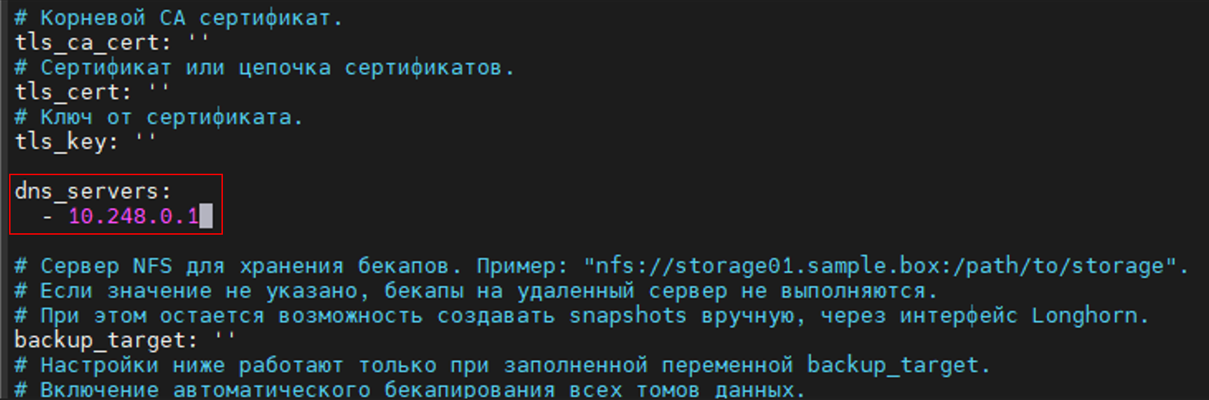 dns serv cfg 1