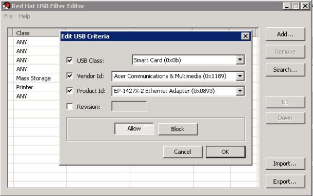 add usb acer