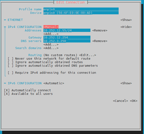 ip config ipv4