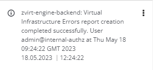 report complete
