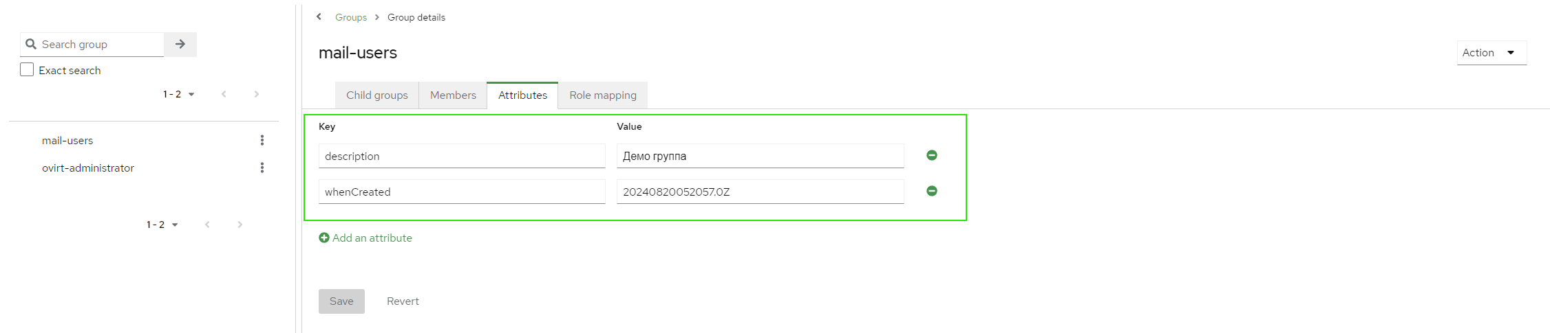 group attr check